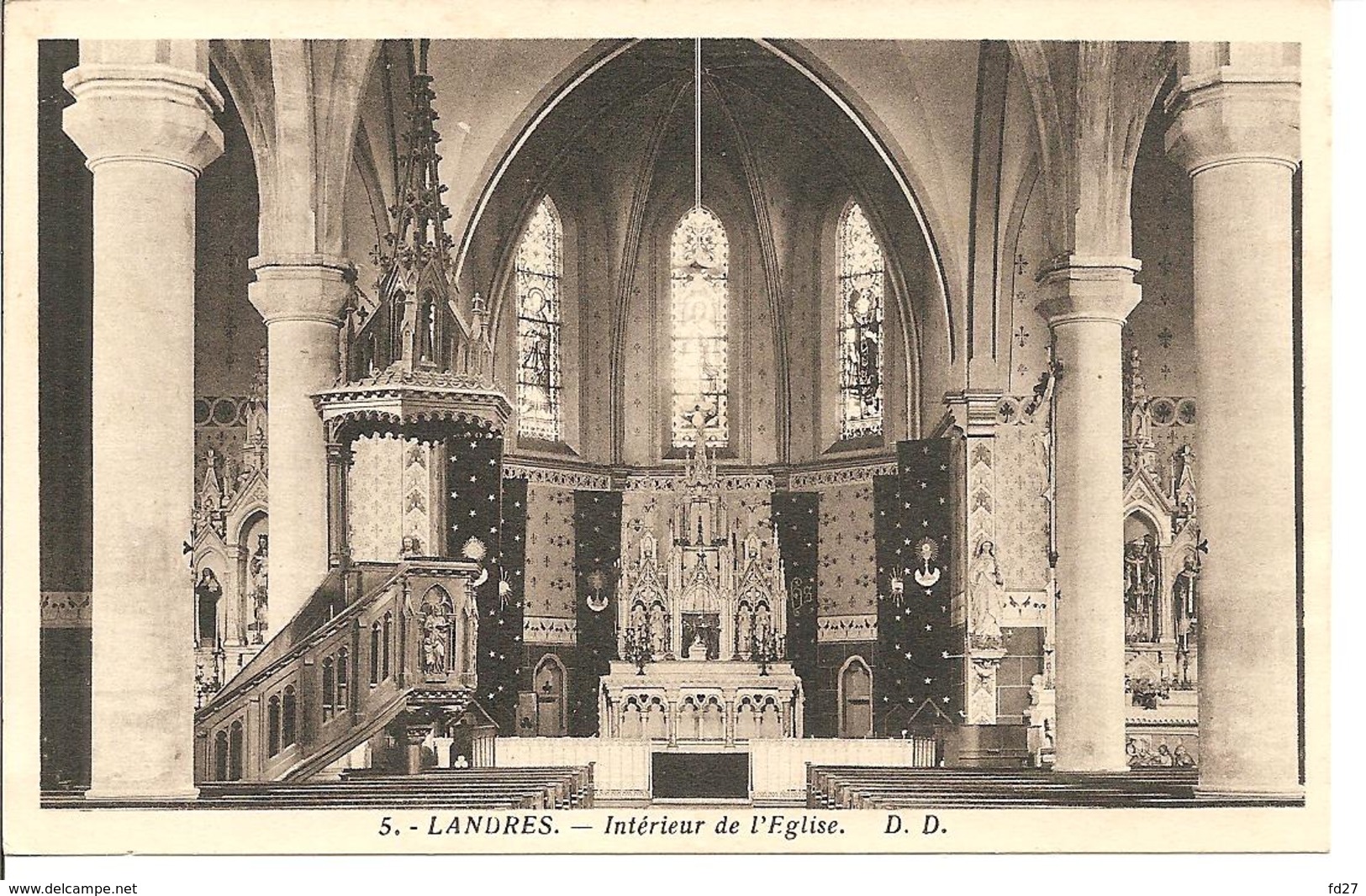 N°1848 - Landres - Intérieur De L'Eglise - Other & Unclassified