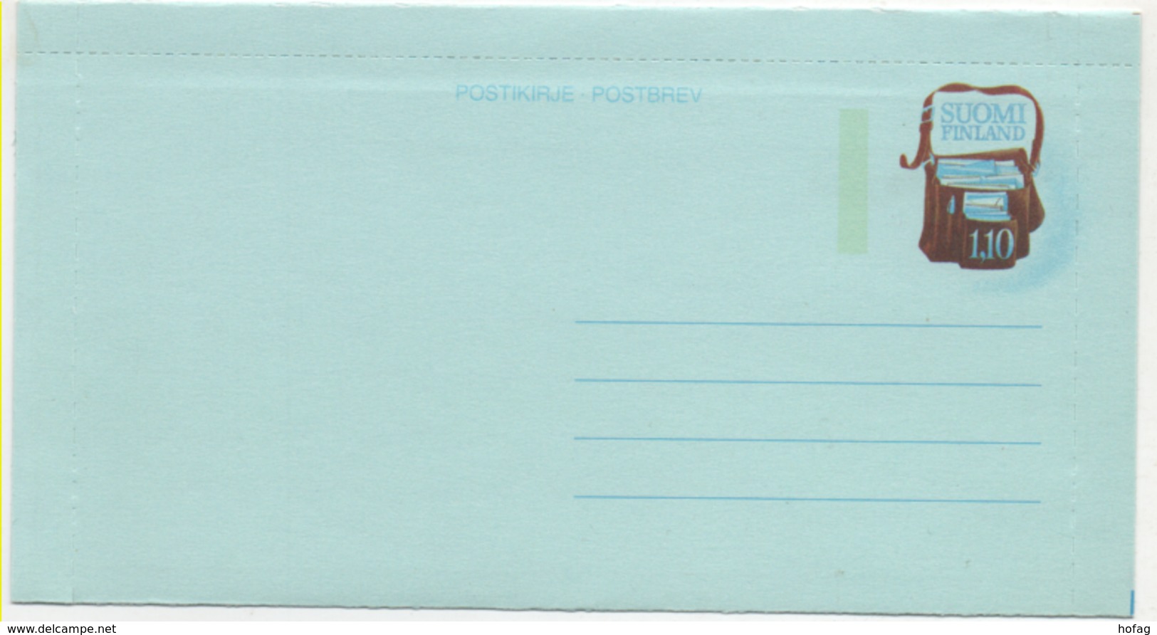 Finnland 1981Ganzsache Postbrief PB1 Postfrisch; Postal Stationery Unused Postbrev; Postikirje - Enteros Postales