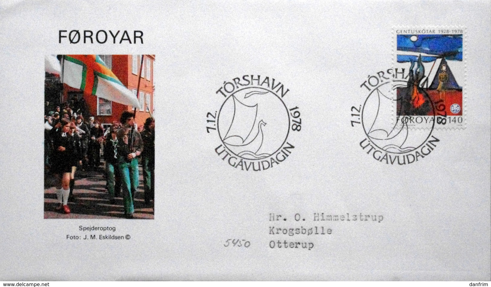 Faroe Islands  1978   Girl Scouts   MiNr.41  FDC   ( Lot  Ks) - Faroe Islands