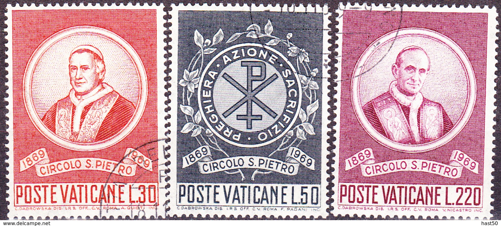 Vatikan - Sankt-Peter-Vereinigung (MiNr. 553/5) 1969 - Gest. Used Obl. - Gebraucht