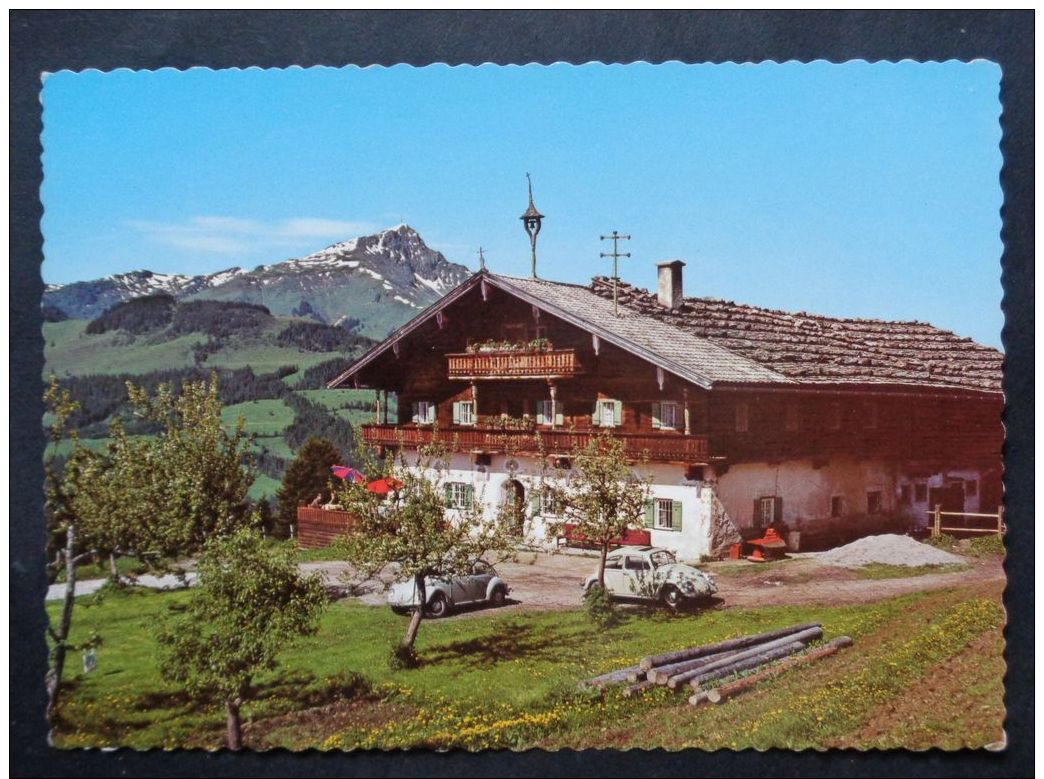 FIEBERBRUNN Kitzbühel Tirol - Jausenstation HOCHREIT Auto VW Käfer - Fieberbrunn