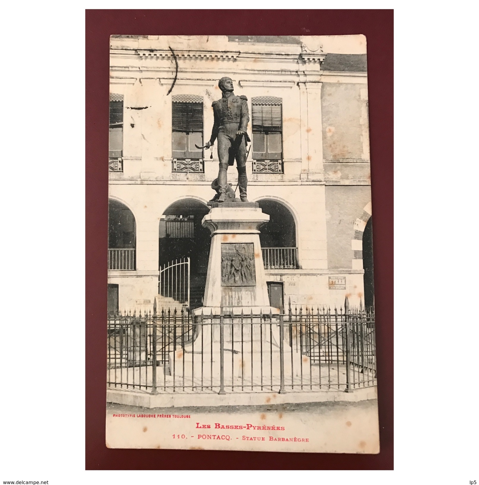 Les Basses Pyrénées  Pontacq  Statue Barbanègre  110  Labouche - Pontacq