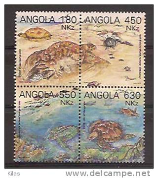 ANGOLA 1993 Sea Turtles MNH - Tortues