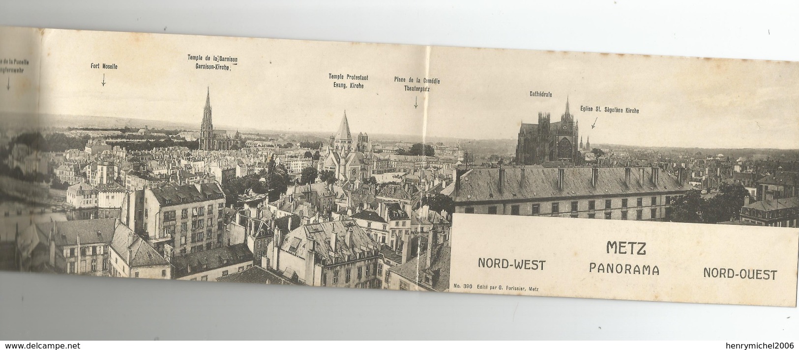 Moselle - 57 - Metz 1918 Carte Panoramique A 4 Volets - Metz
