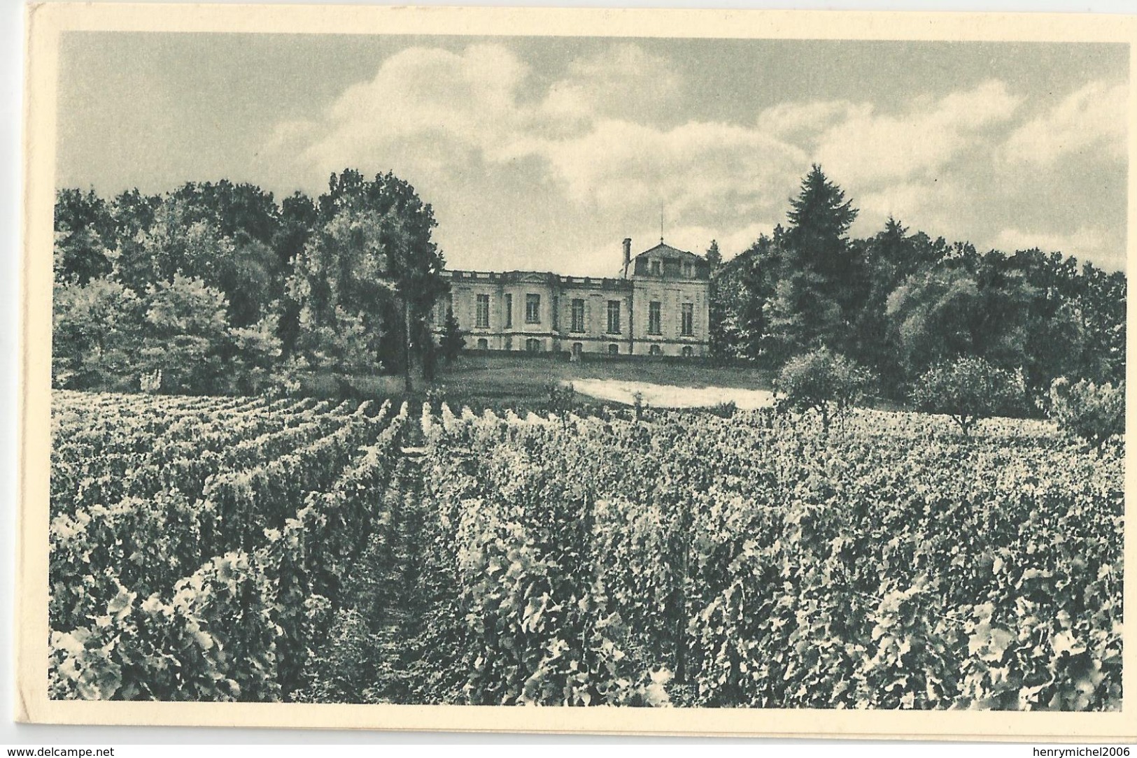 Gironde - 33 - Libourne , Janoueix Vins Fins 23 - 25 Rue Pline Parmentier Cachet , Chateau Vignes , Carte Double - Libourne