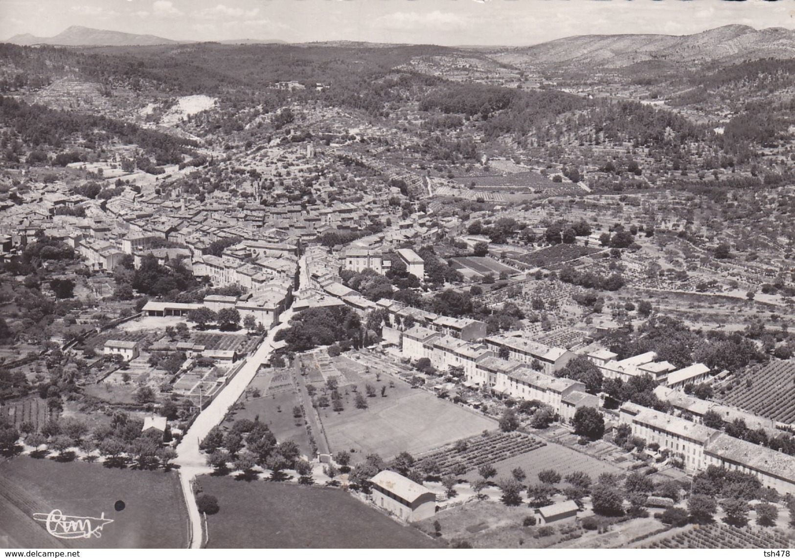 83-----RARE----LE LUC EN PROVENCE---vue Aérienne De La Ville---voir 2 Scans - Le Luc