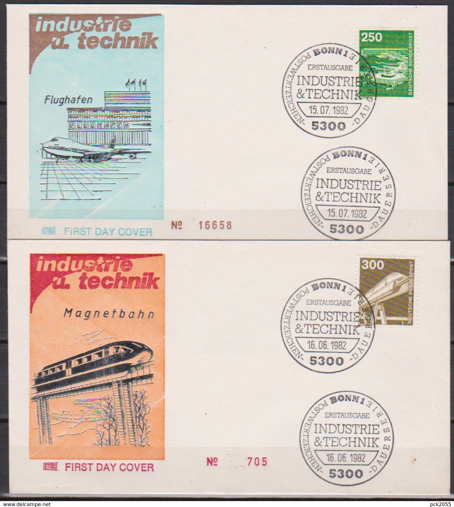 BRD FDC 1982 Nr.1134 - 1138 Industrie Und Technik (d 1090 ) - 1981-1990