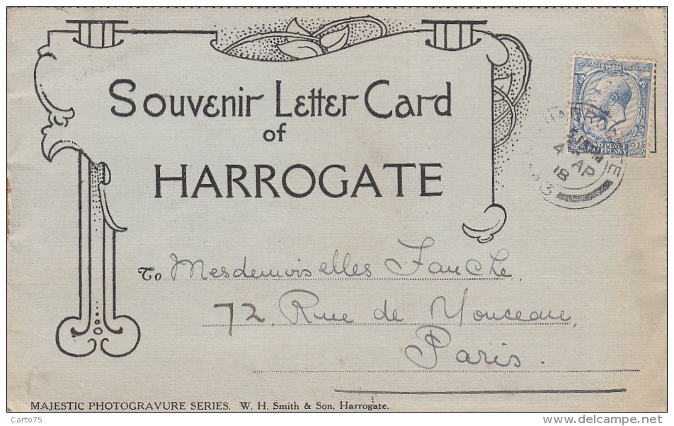 Royaume Uni - England - Harrogate - Souvenir Letter Card - 1918 - Harrogate