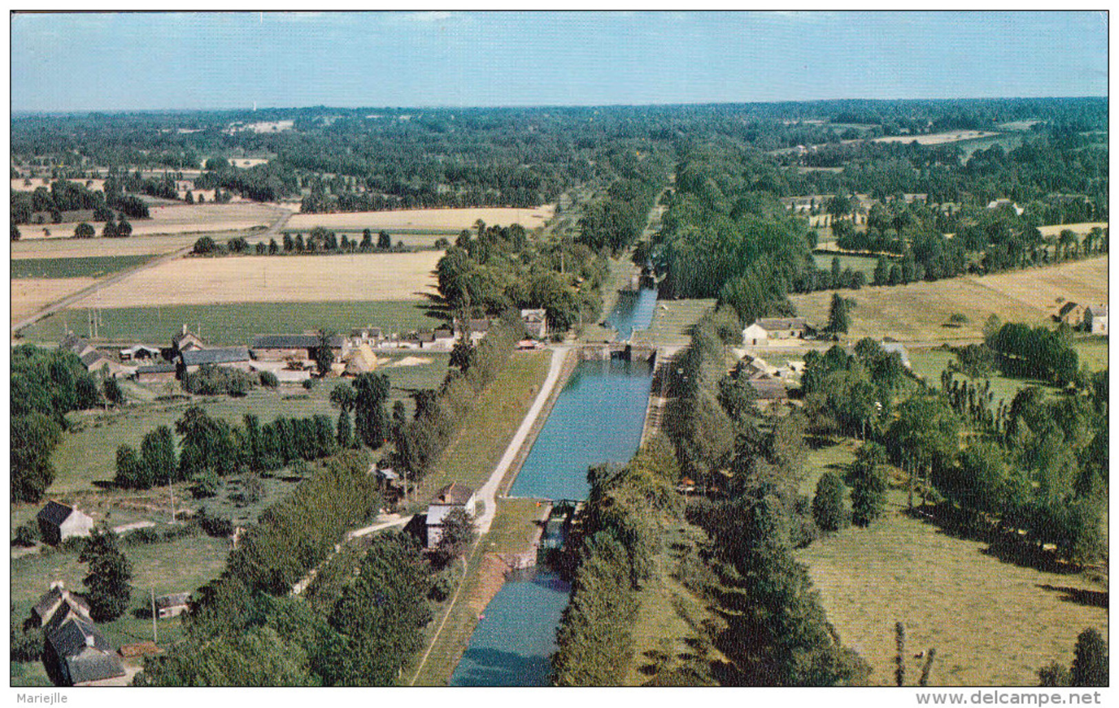 35 Bazouges Sous Hédé Vue Aérienne Ecluse Canal D´Ille Et Rance 1965 - Autres & Non Classés