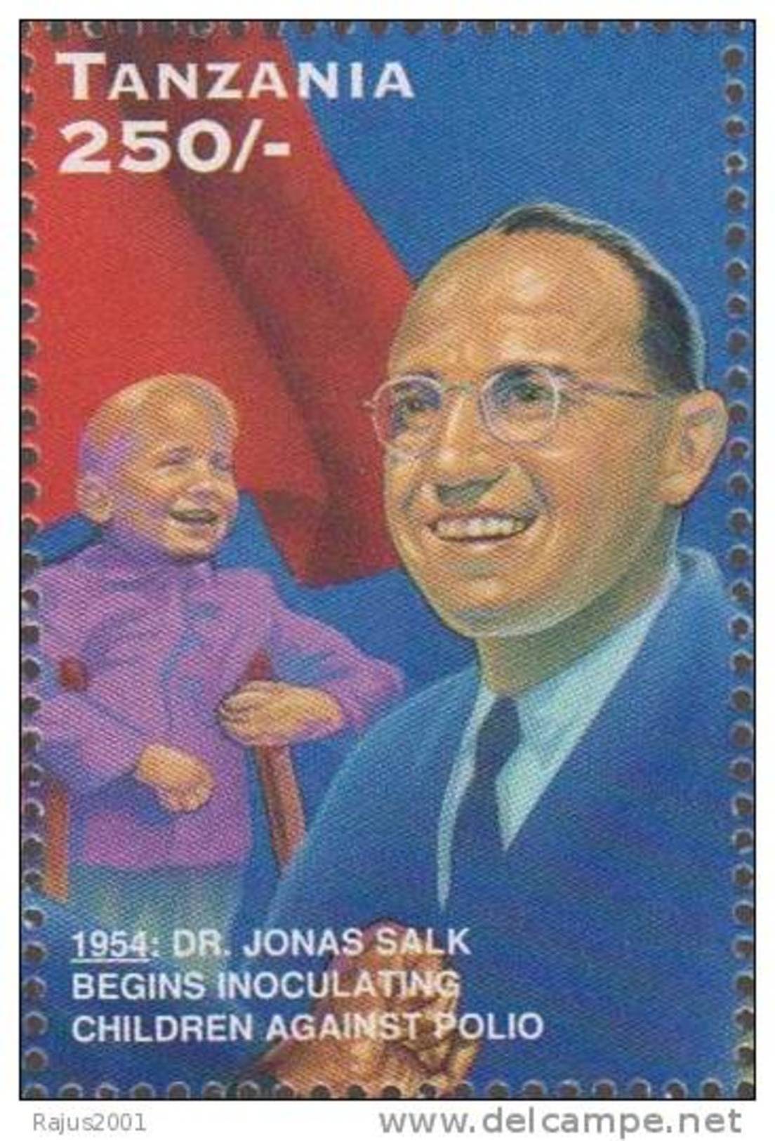 Dr Jonas Salk Polio Vaccine, Health, Disease, Immunization, Nobel Prize, Disabled / Handicapped, MNH Tanzania - Medizin