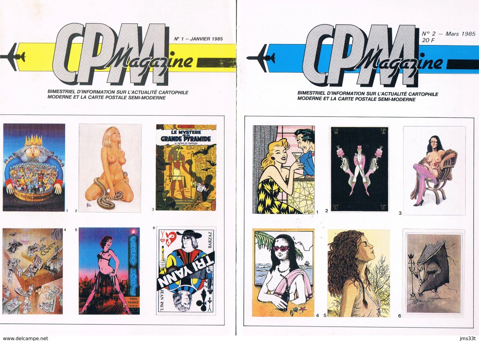 CPM Magazine N° 1 à 5 (année 1985) - Wholesale, Bulk Lots