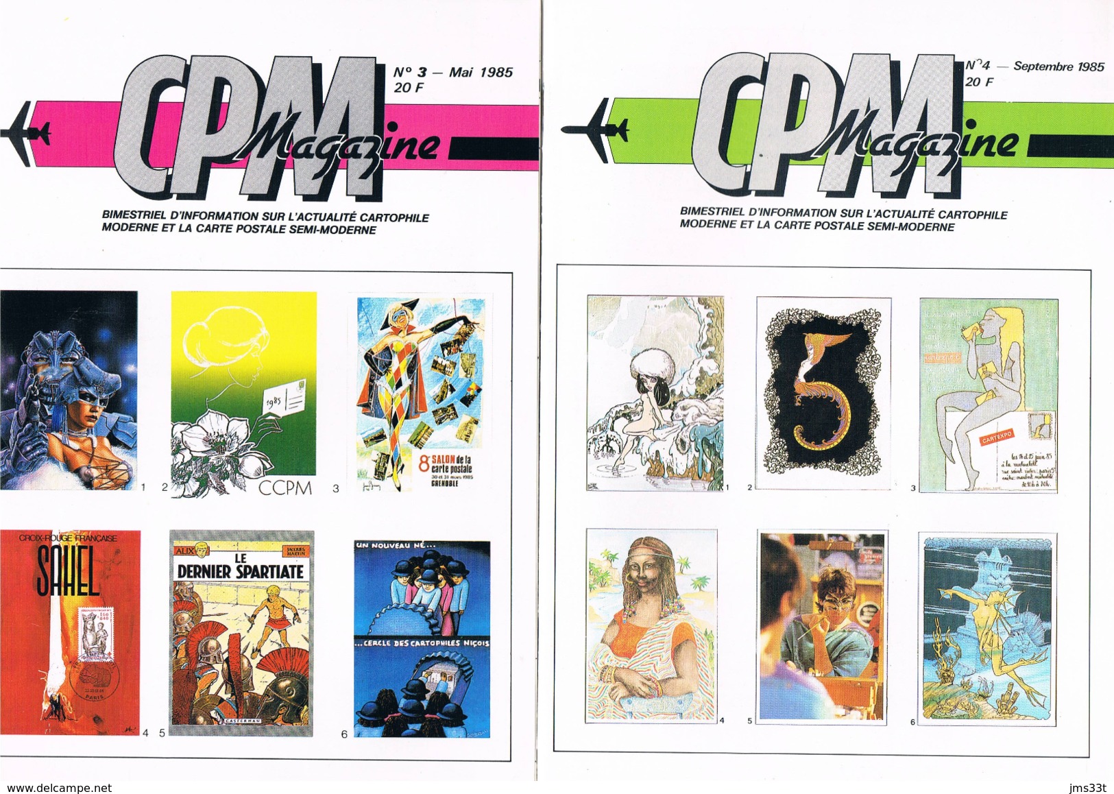 CPM Magazine N° 1 à 5 (année 1985) - Bücherpakete