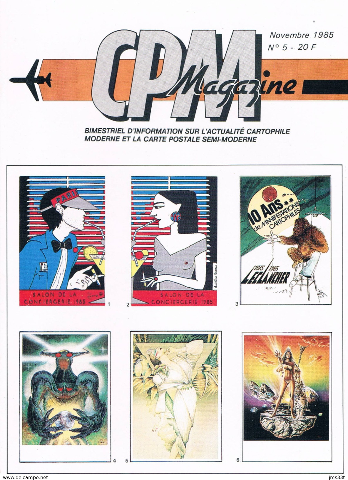 CPM Magazine N° 1 à 5 (année 1985) - Wholesale, Bulk Lots