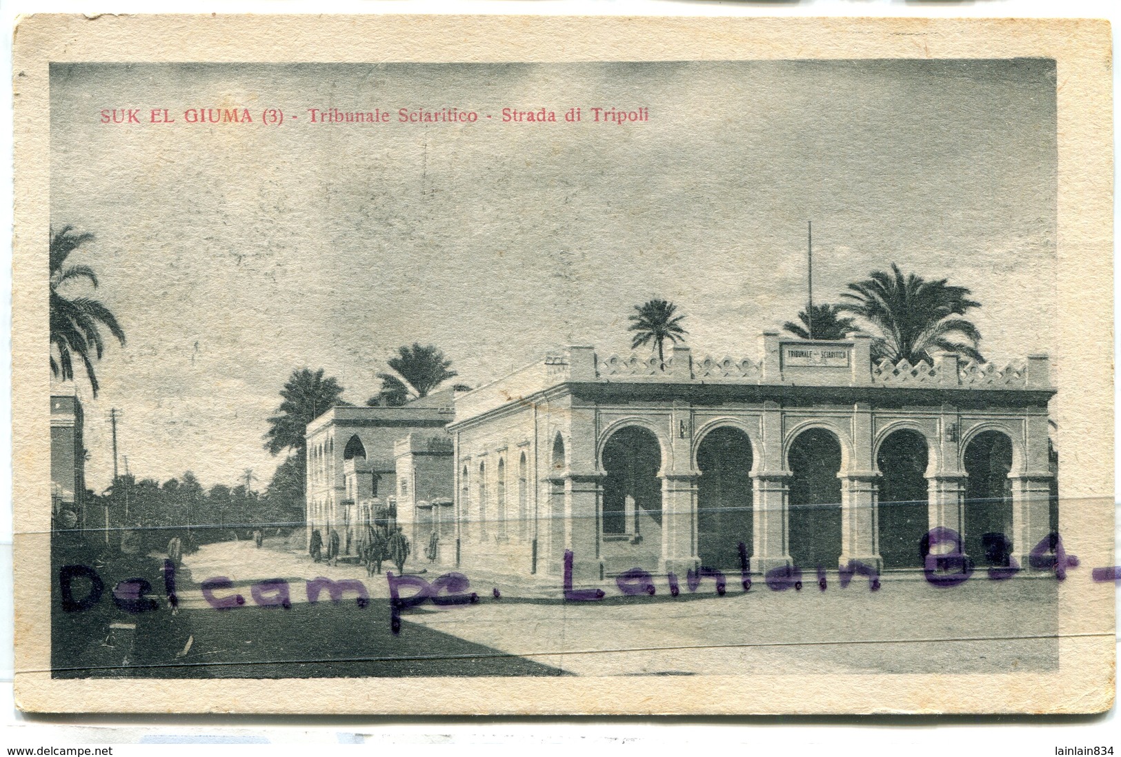 -  Libye - Colonies Occupées,  Poste Libia,  Beau Timbre, Sur CPA De Tripoli, Cachet, Flamme, 1928, TBE, Scans. . - Libia