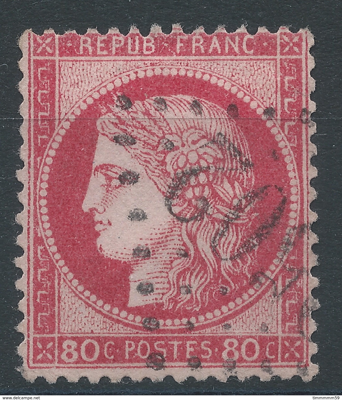 Lot N°35077  Variété/n°57, Oblit GC 2502 MONTPELLIER (33) ???, Gréque SUD EST, Filet OUEST - 1871-1875 Ceres