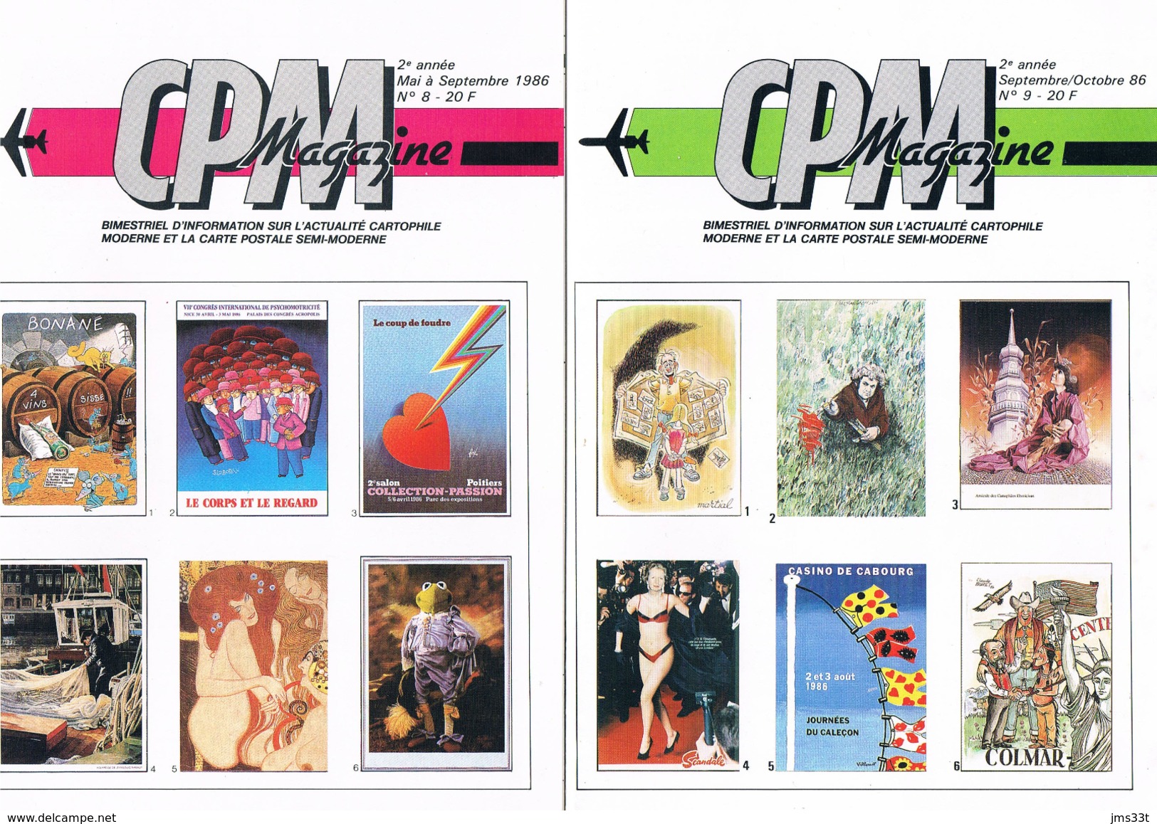 CPM Magazine N° 6 à 10 (année 1986) - Lots De Plusieurs Livres