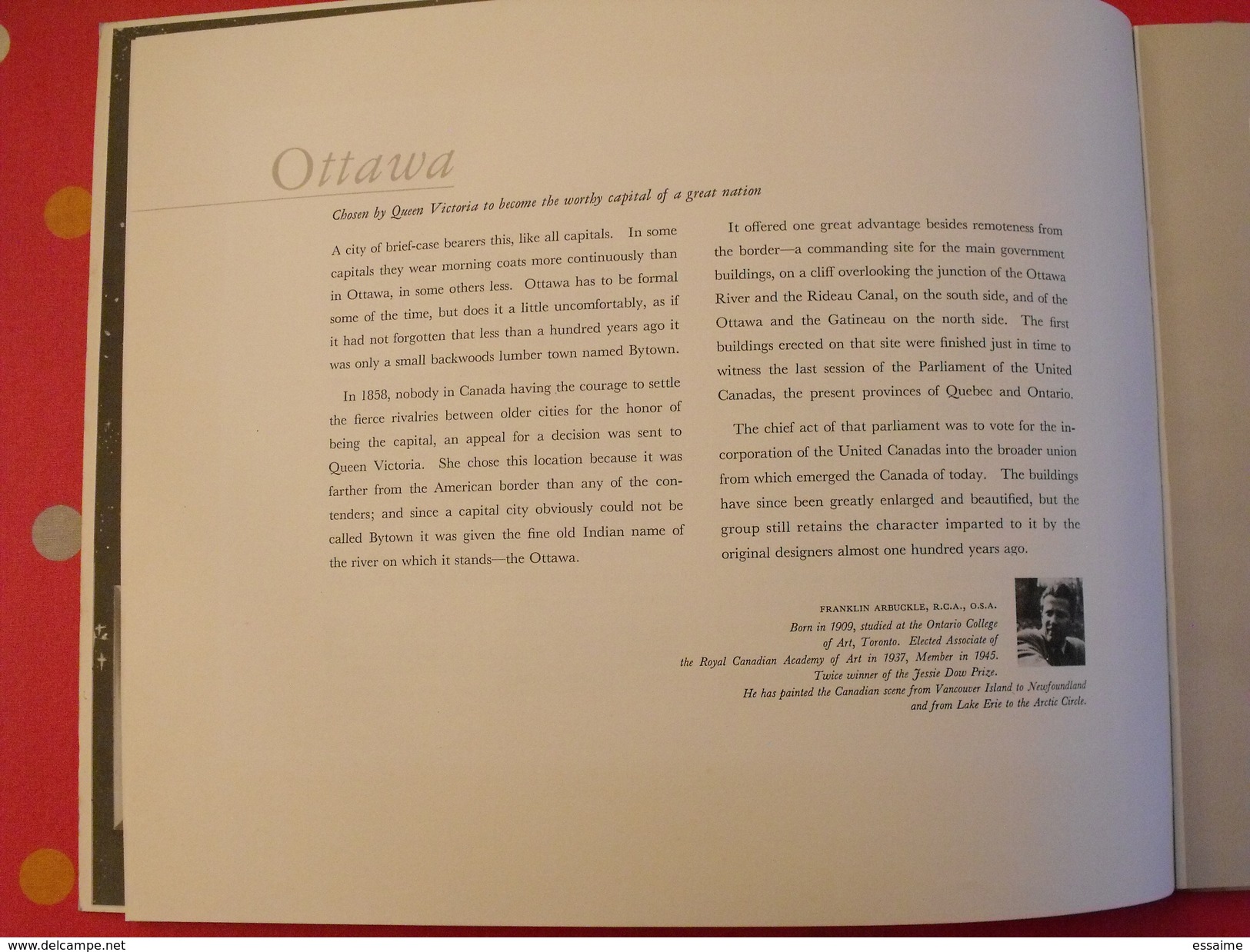 Cities Of Canada. 22 Planches Couleurs. Peintures Des Villes. Arbuckle Hallam Leighton Bice... Vers 1951. Emboitage - Architektur