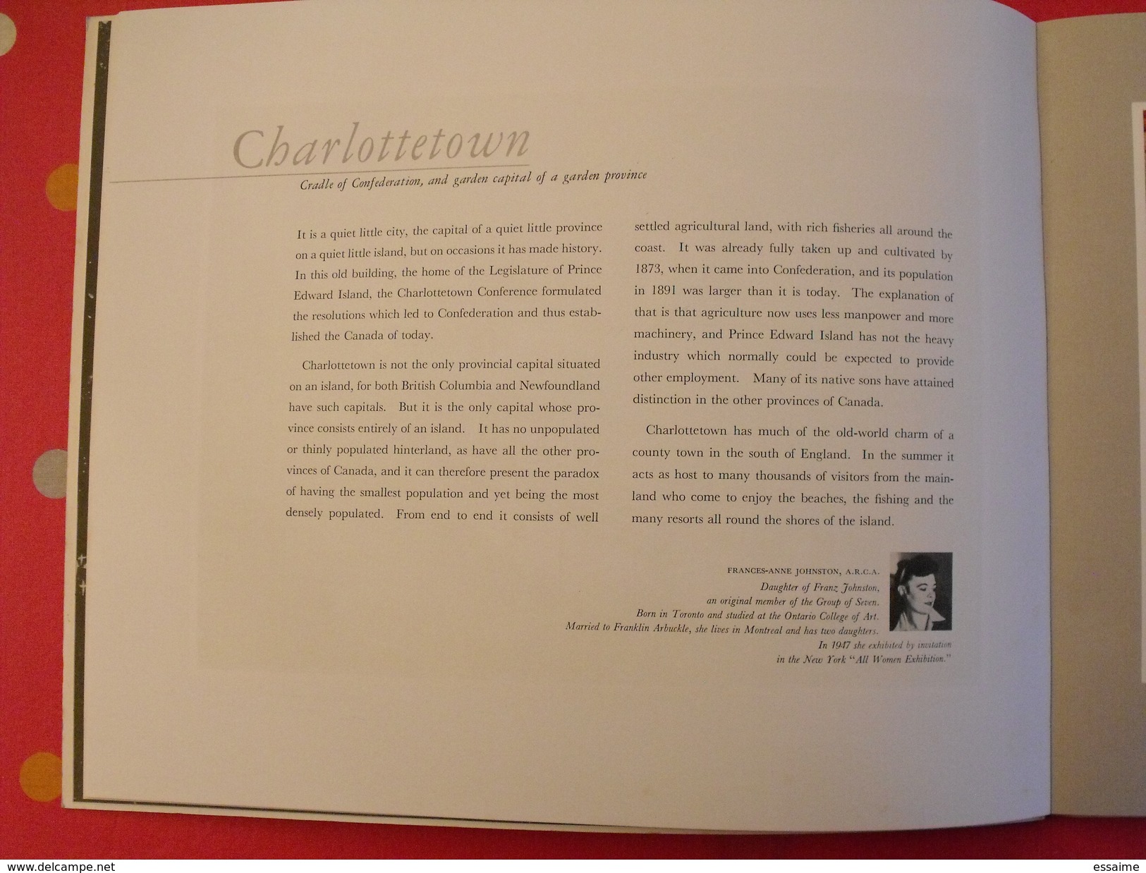 cities of Canada. 22 planches couleurs. peintures des villes. arbuckle hallam leighton bice... vers 1951. emboitage