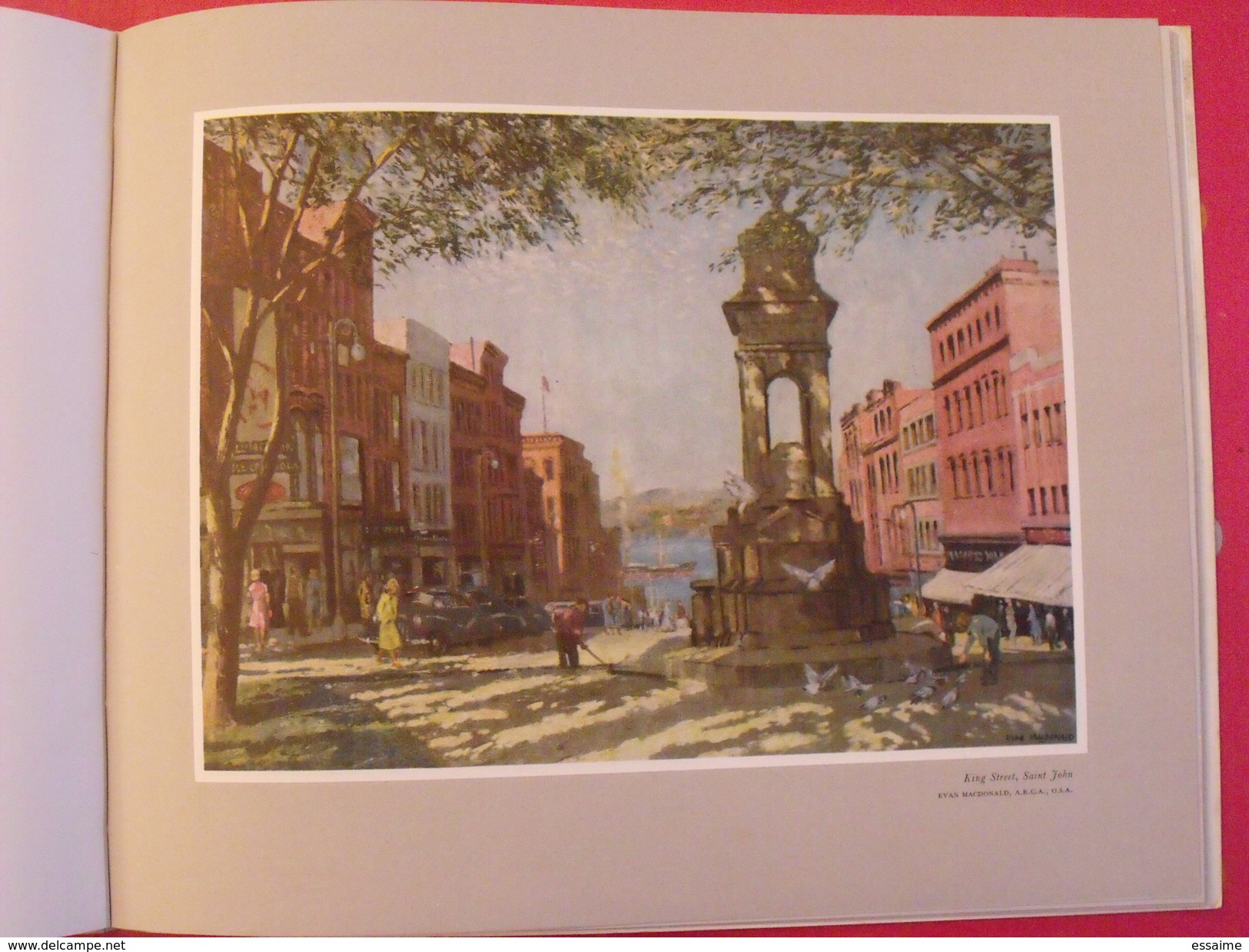 cities of Canada. 22 planches couleurs. peintures des villes. arbuckle hallam leighton bice... vers 1951. emboitage