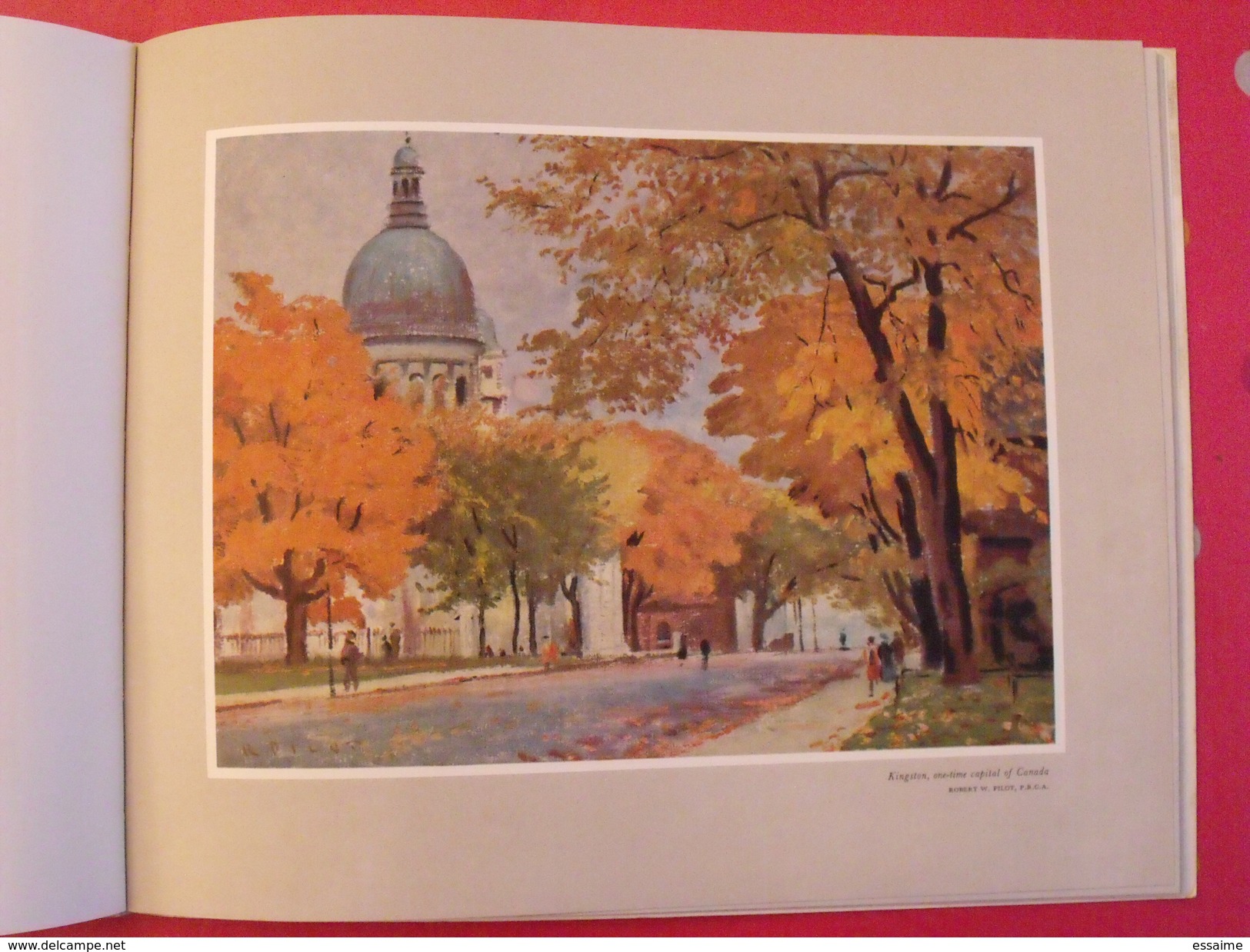 cities of Canada. 22 planches couleurs. peintures des villes. arbuckle hallam leighton bice... vers 1951. emboitage