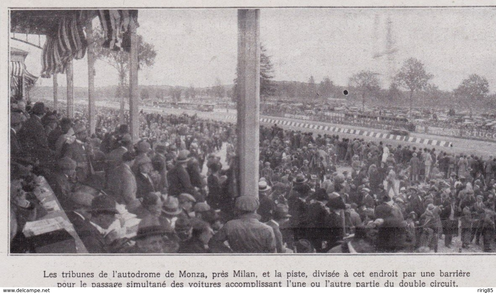1922  --  ITALIE   --  LES TRIBUNES DE L AUTODROME DE MONZA  3C.315 - Collections