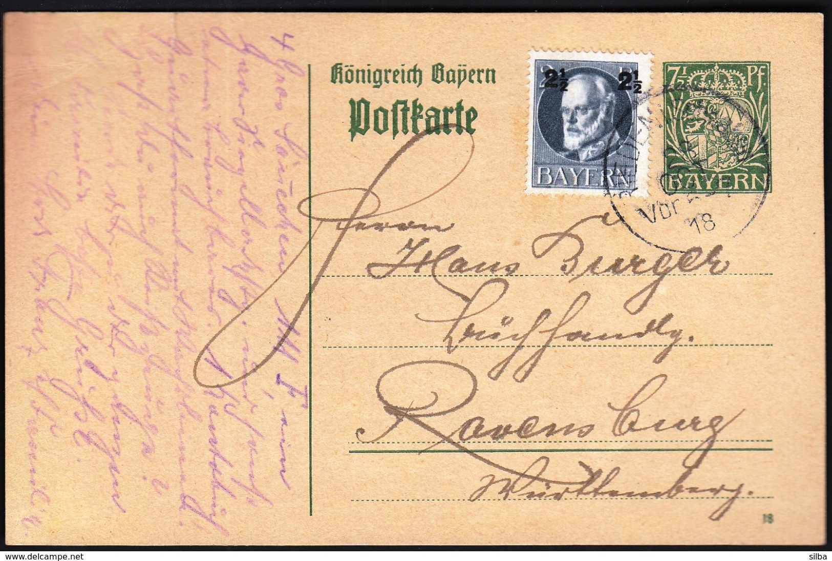 Germany Bavaria Bayern 1918 / Postal Stationery - Other & Unclassified