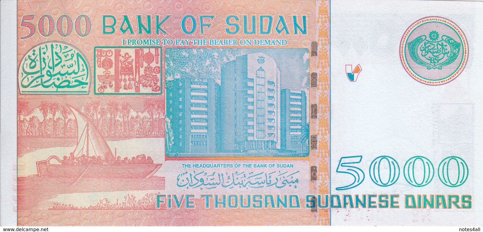 SUDAN 5000 DINARS 2002 P-63 SPECIMEN UNC */* - Sudan