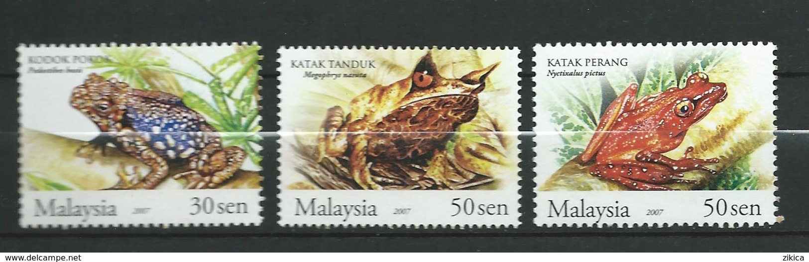 Malaysia 2007 Frogs Of Malaysia.Amphibians.Frogs & Toads.MNH - Malaysia (1964-...)