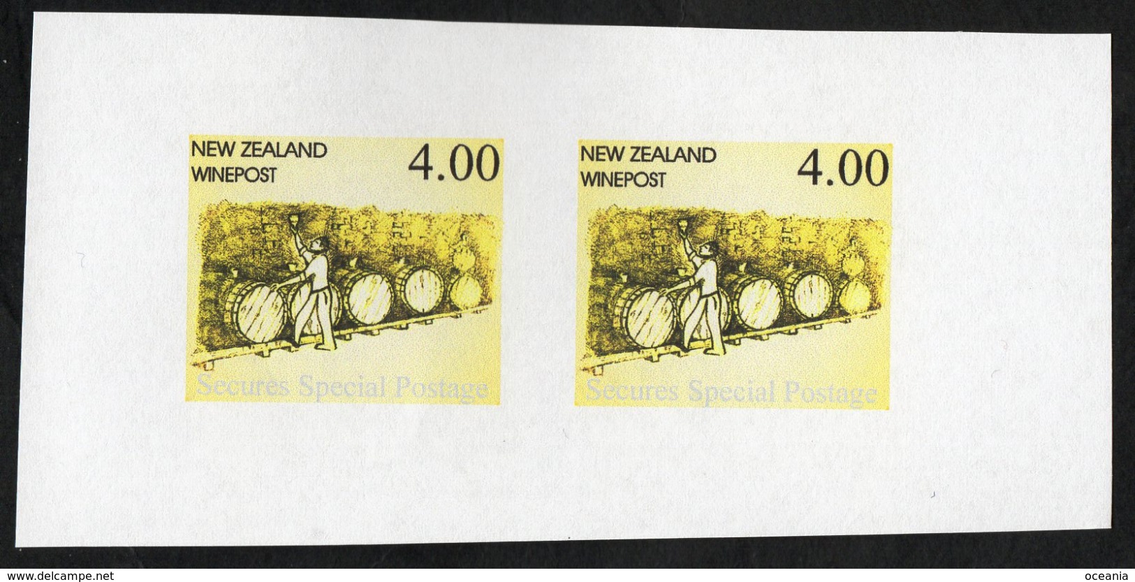 New Zealand Wine Post Proof Pair With Light Writing. - Other & Unclassified