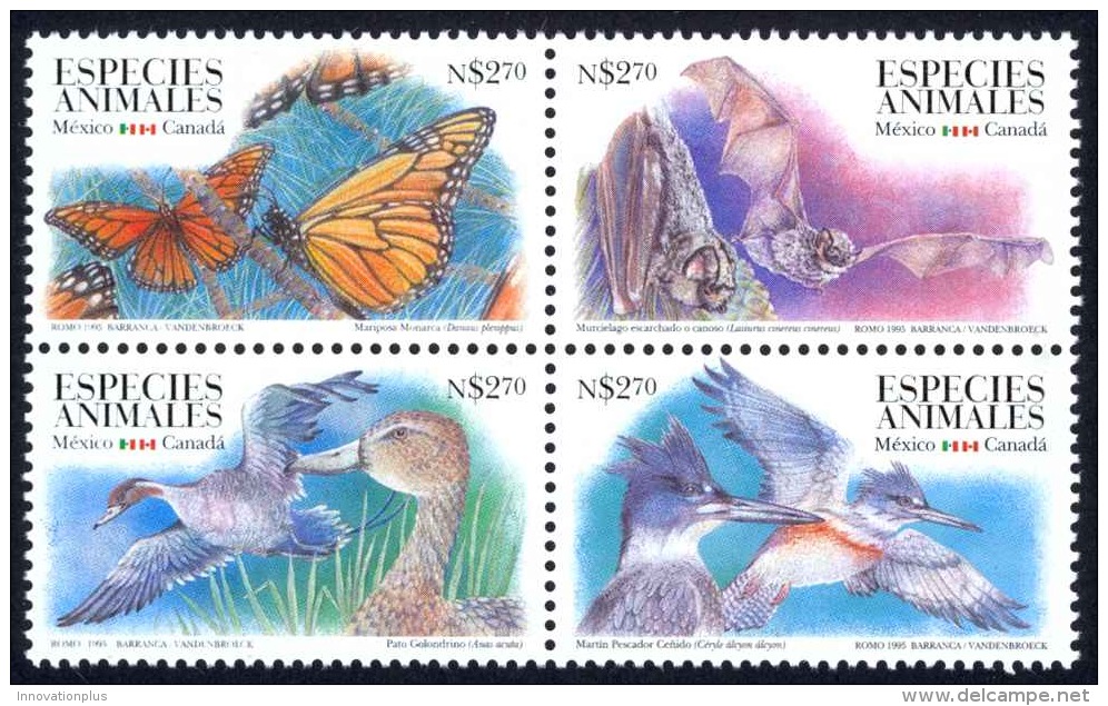 Mexico Sc# 1924 MNH Block/4 1995 2.70p Migratory Wildlife - Mexique