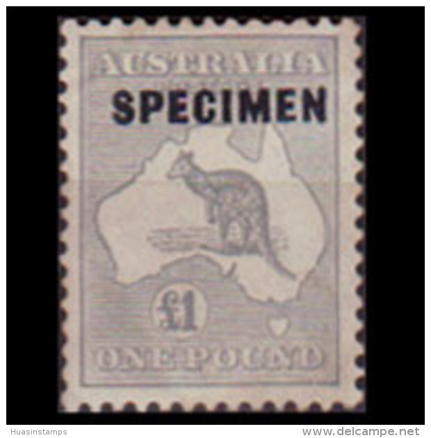 AUSTRALIA 1935 - Scott# 128 Kangaroo Specimen 1 Pound LH - Ungebraucht