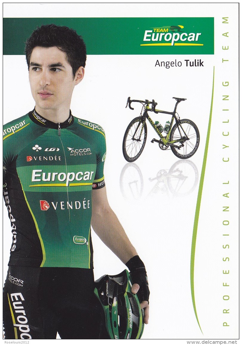 CYCLISME - WIELRENNEN : EUROPCAR -  ANGELO TULIK - Cyclisme