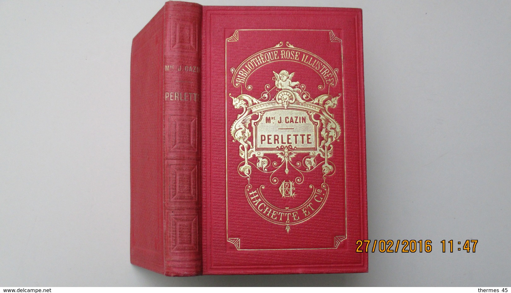 BIBLIOTHEQUE ROSE ILLUSTREE / MME JEANNE CAZIN / PERLETTE / HACHETTE 1887 - Bibliotheque Rose