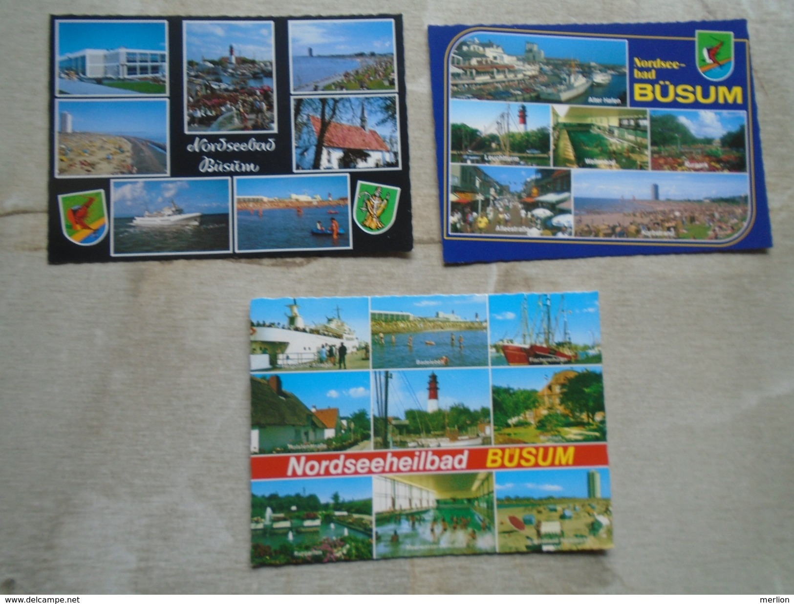 D146911  Germany   BÜSUM  3 Postcards - Buesum