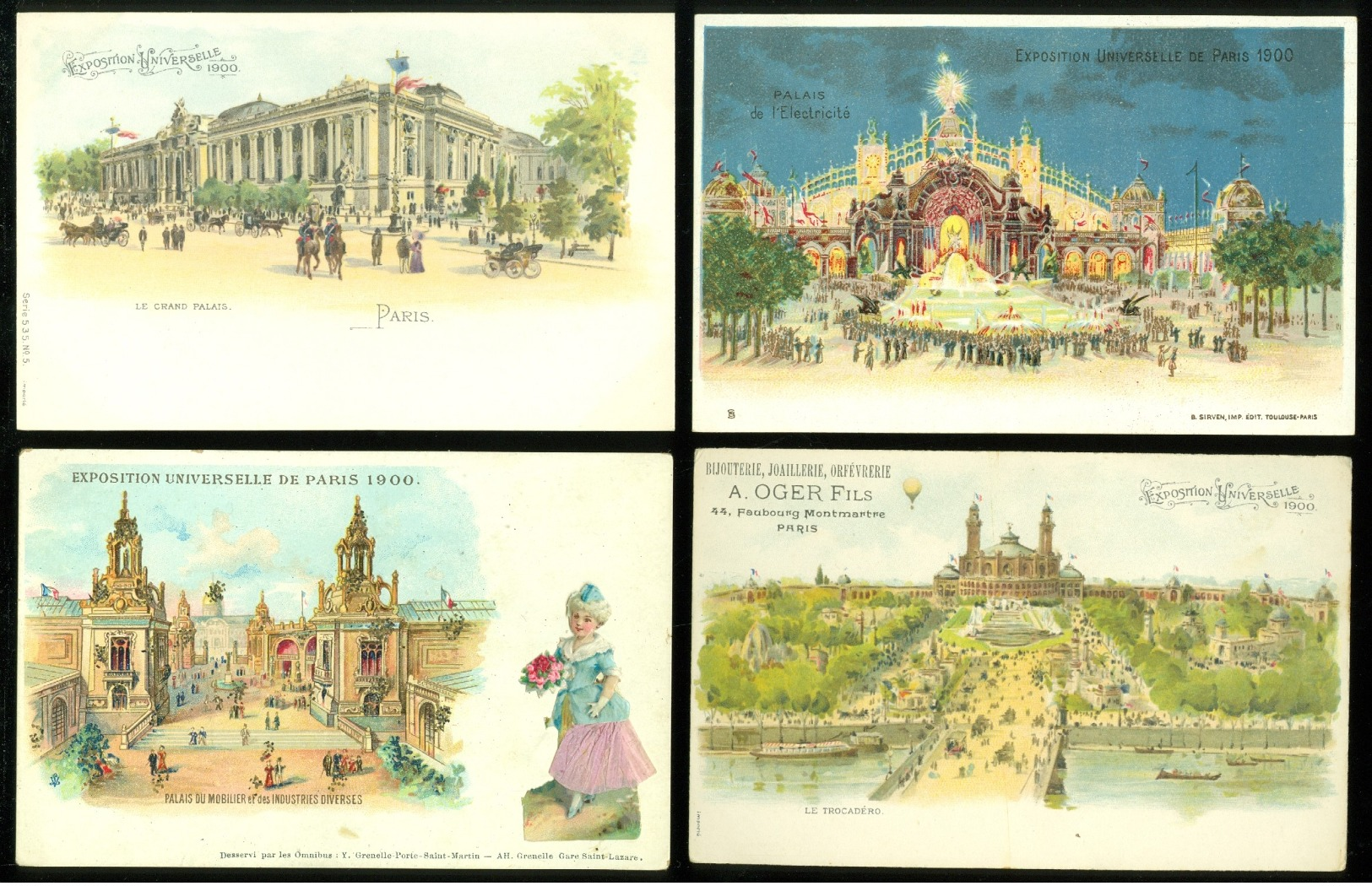 Beau Lot De 60 Cartes Postales De France Paris Exposition 1900   Mooi Lot Van 60 Postkaarten Van Frankrijk Parijs Expo - 5 - 99 Cartes