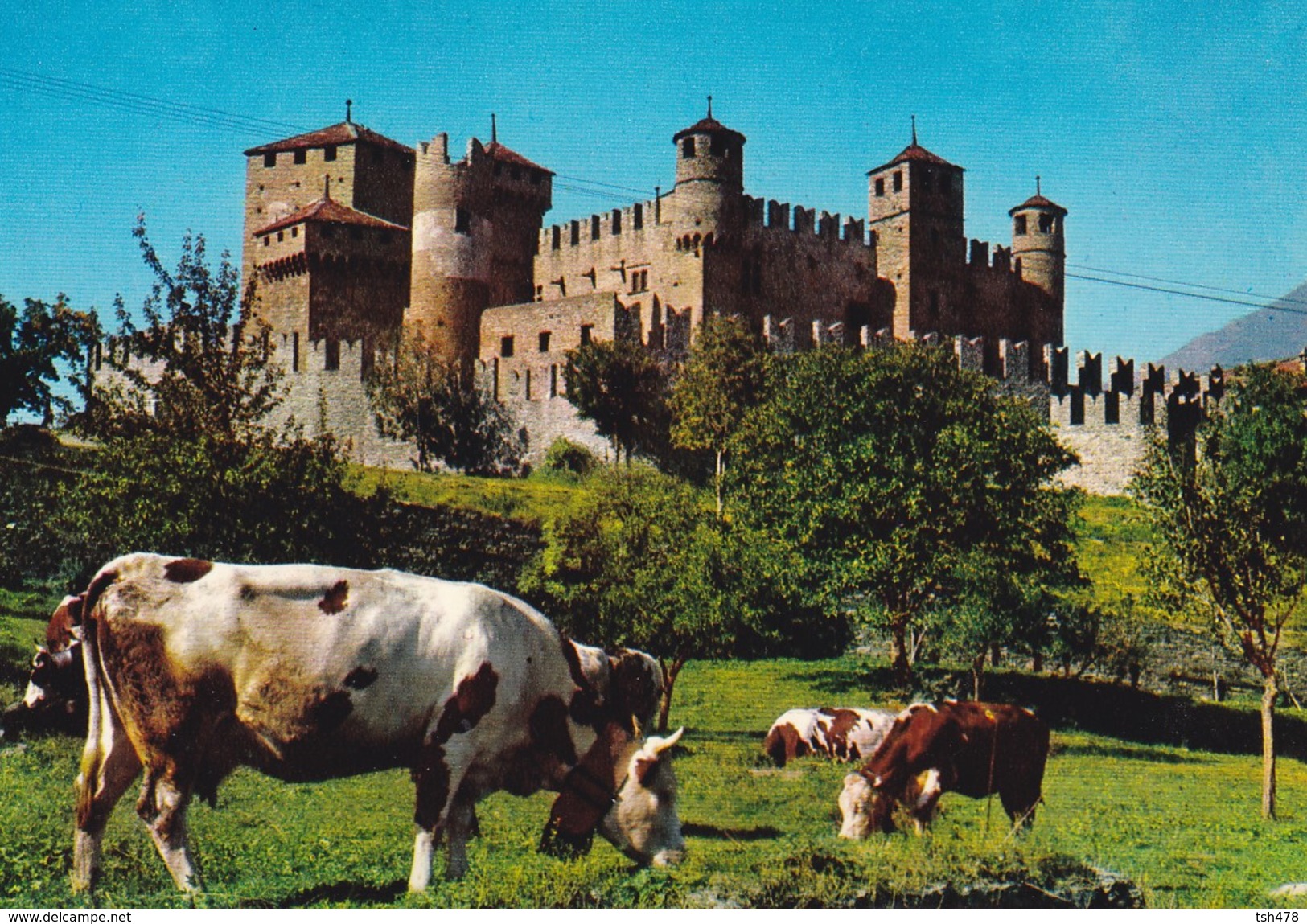 ITALIE---vallée D'AOSTE Pittoresque--castello Di Fenis-sec.XIV--voir 2 Scans - Altri & Non Classificati