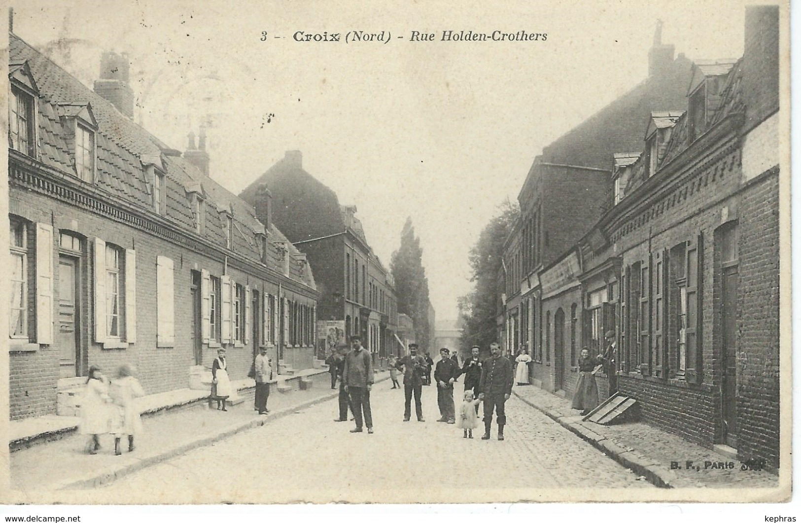 3 - CROIX : Rue Holden-Crothers - Cachet De La Poste 1919 - Autres & Non Classés