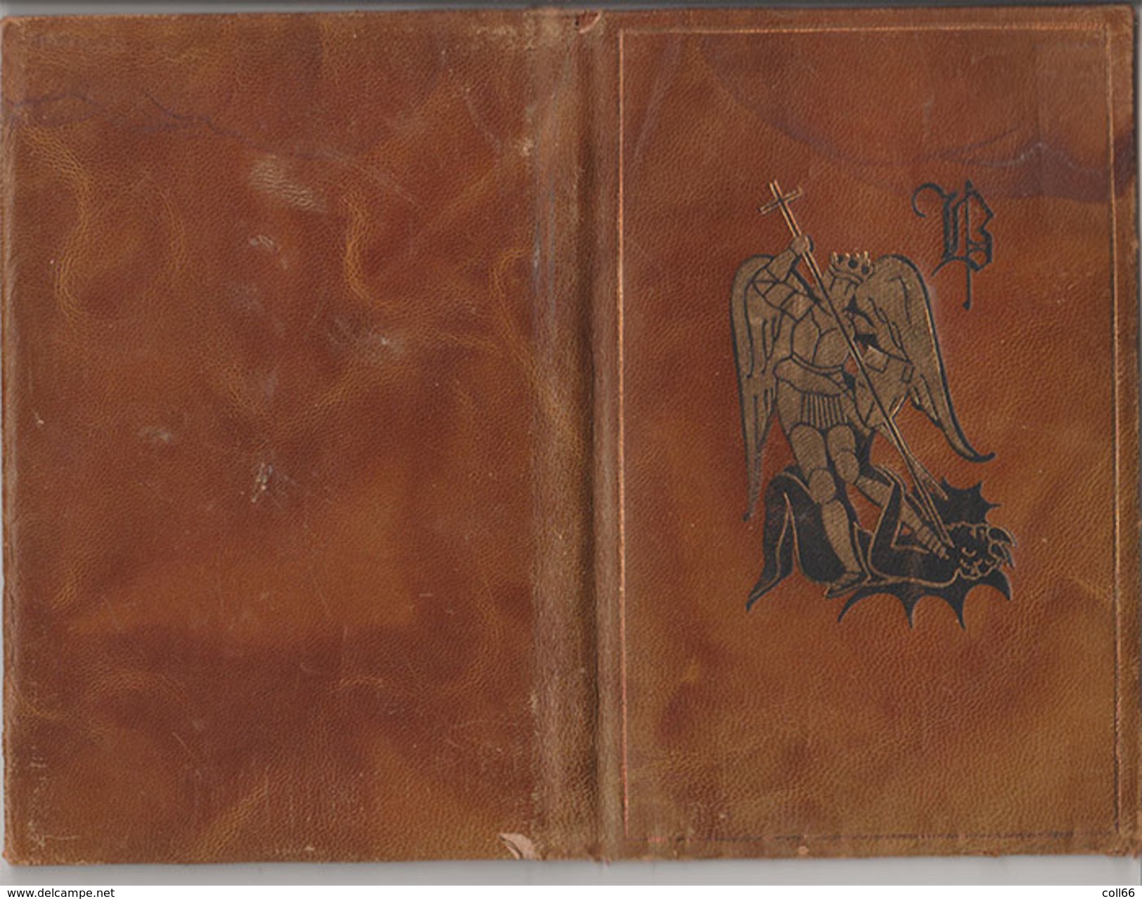 1959 Beau Carnet Mariage 1 Rouergat Trouwboekje Couverture Cuir Enluminure St Michel Et Dragon Timbres Fiscaux Bruxelles - Timbres