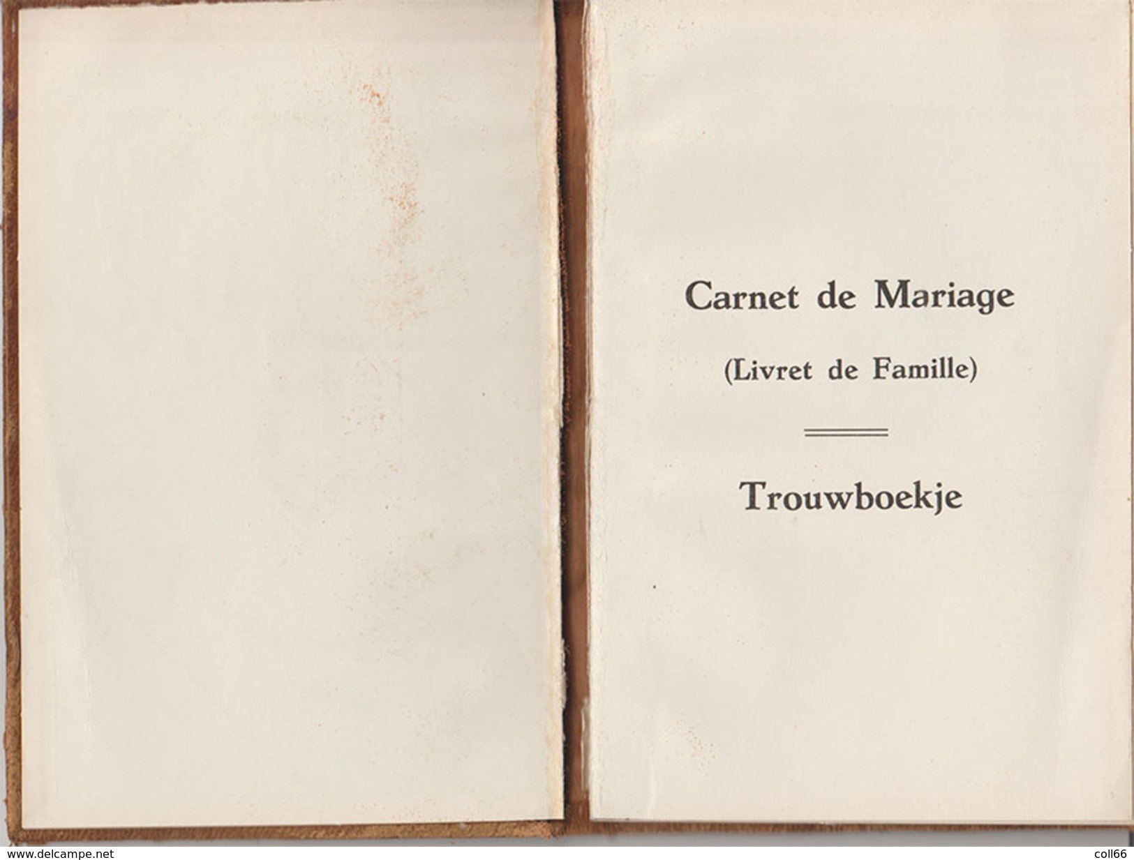 1959 Beau Carnet Mariage 1 Rouergat Trouwboekje Couverture Cuir Enluminure St Michel Et Dragon Timbres Fiscaux Bruxelles - Timbres