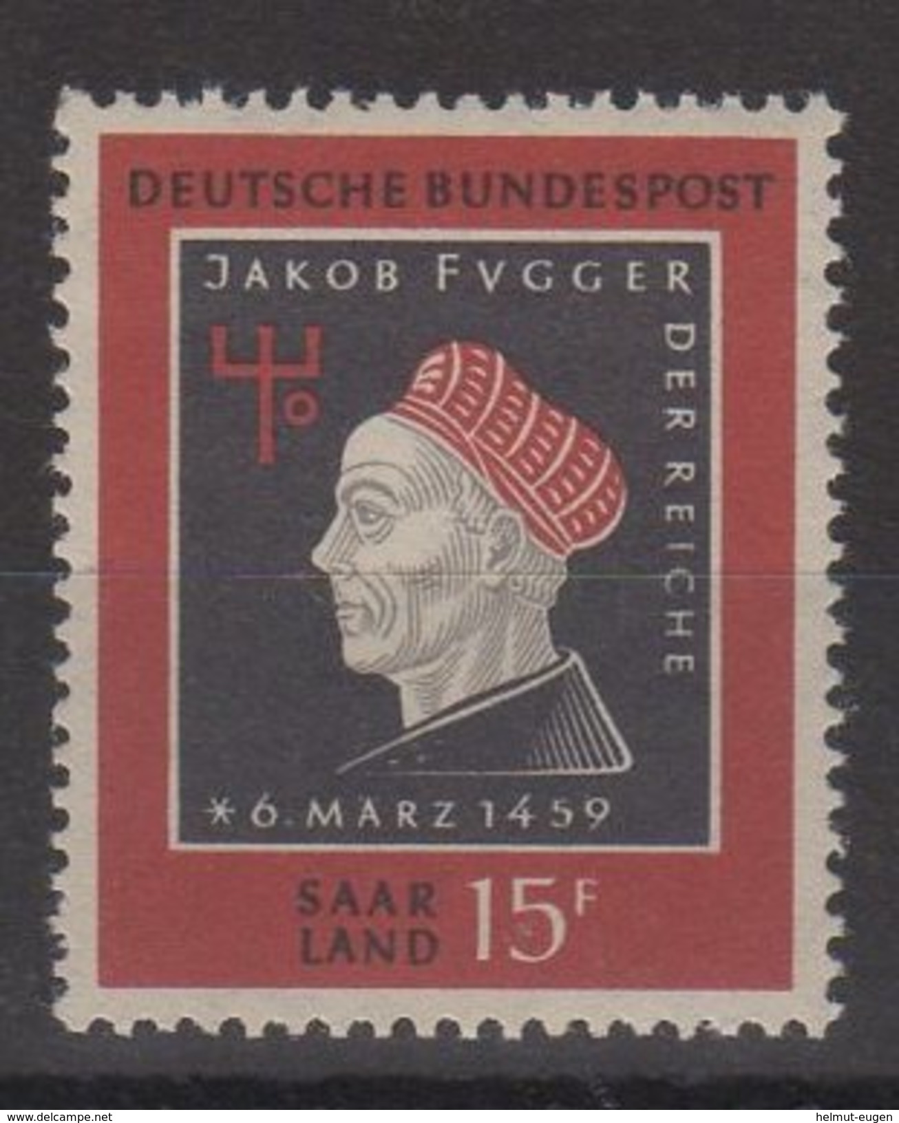 Saarland / 500. Geburtstag Von Jakob Fugger / MiNr. 445 - Sonstige & Ohne Zuordnung