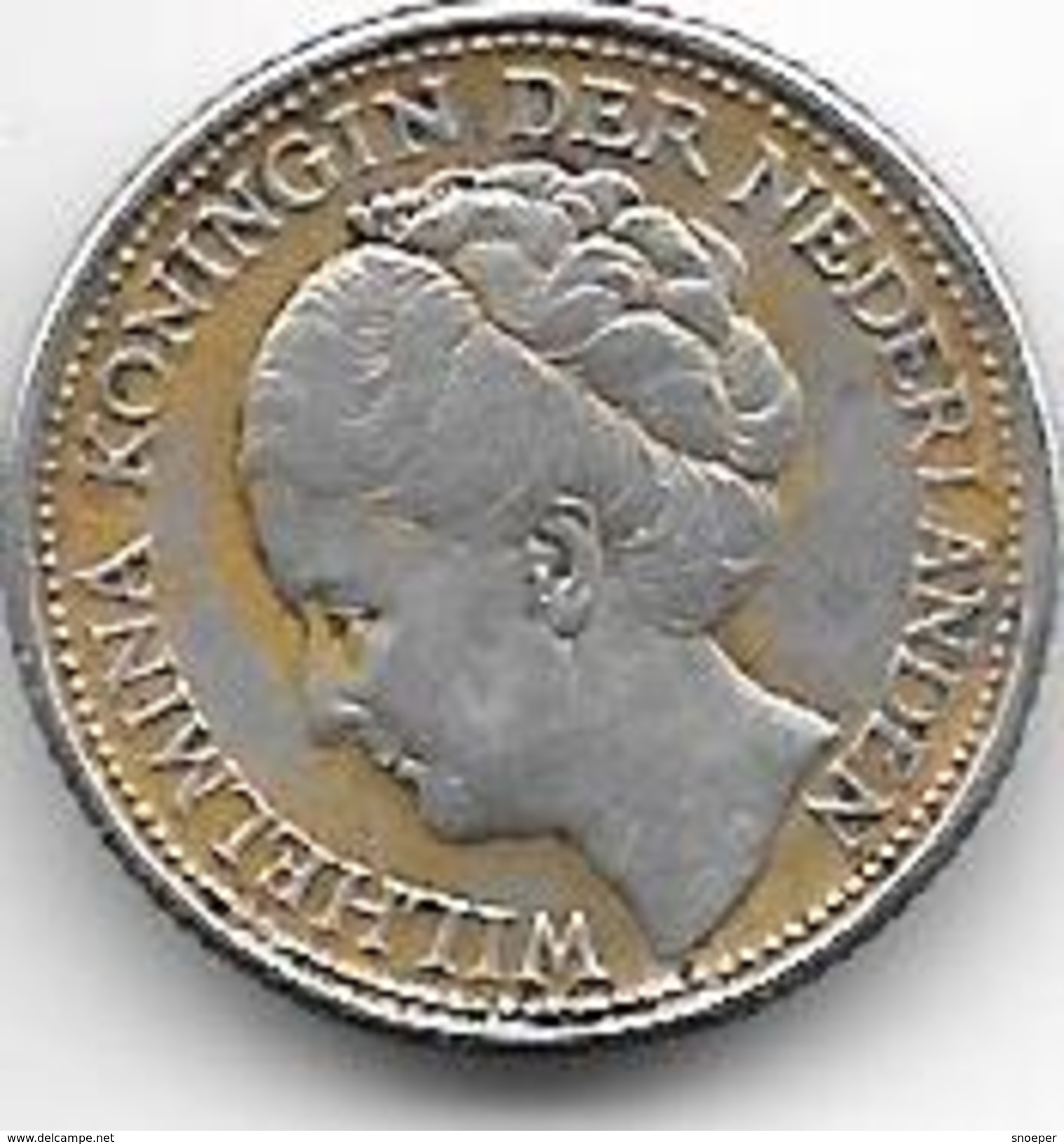 *curacao1/10 Gulden  1944 D    Km 43 Xf+ - Curacao