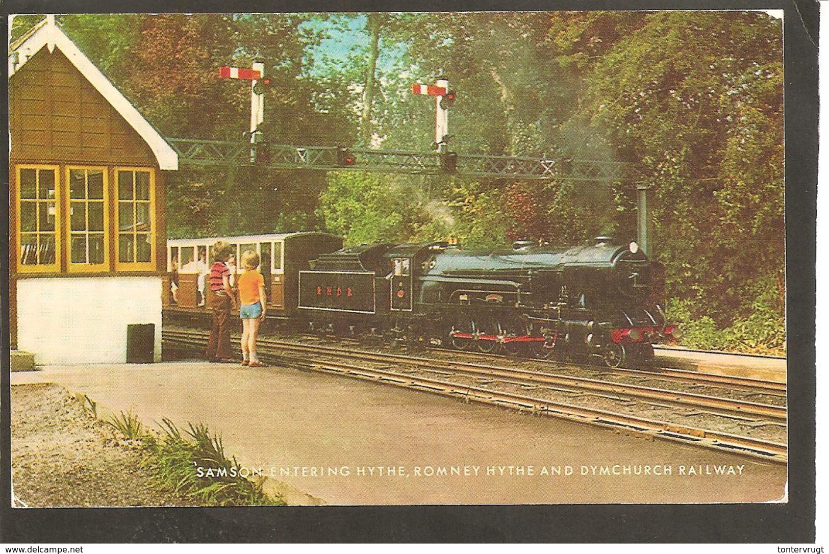 G.B. Hythe Station. Samson Entering. - Stazioni Con Treni