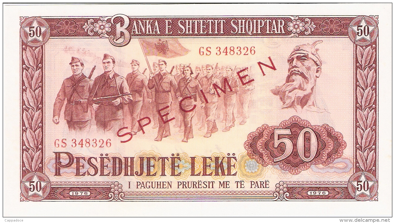 ALBANIE   50 Leke   1976   (specimen)   P. 45s2   UNC - Albania