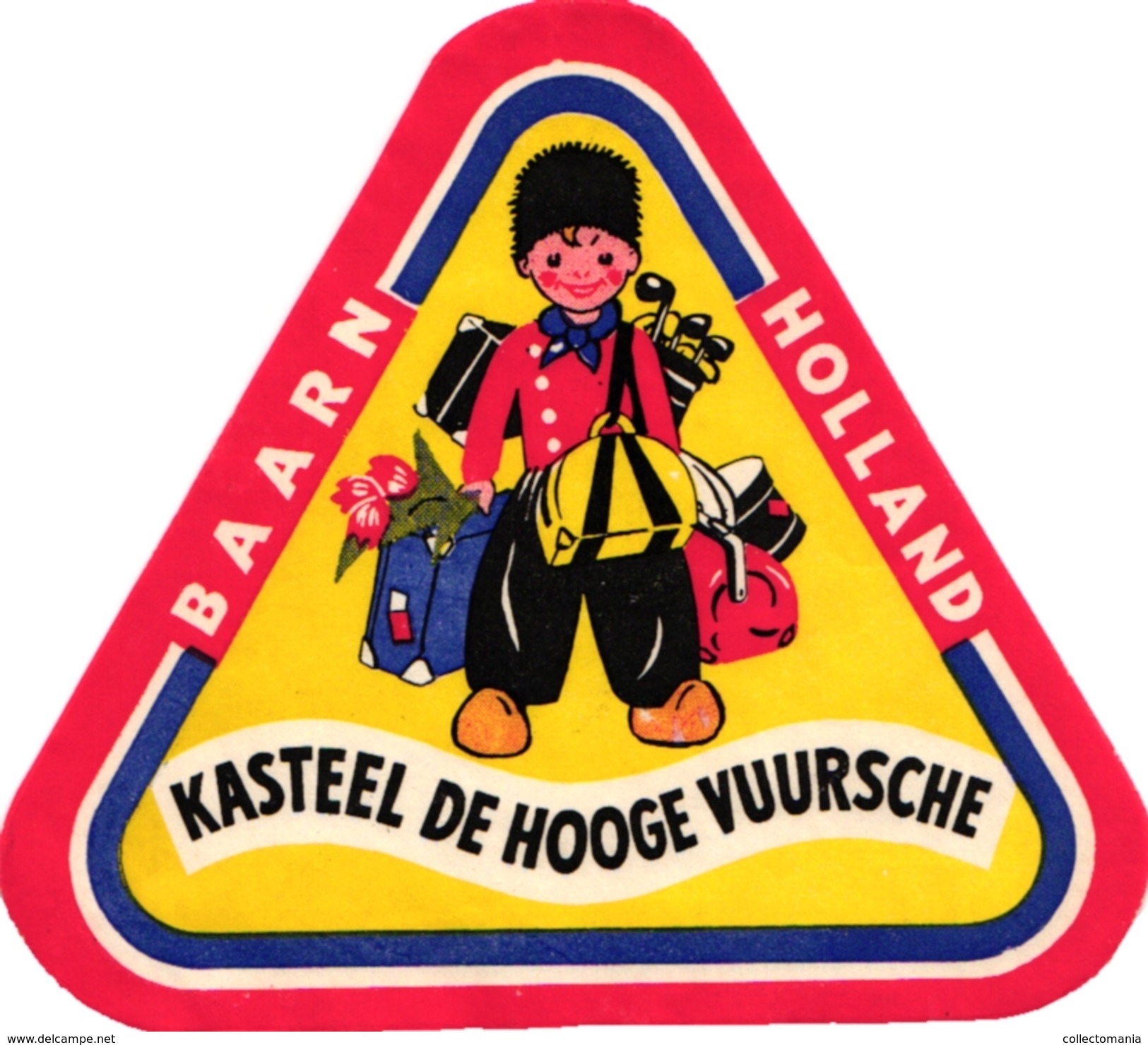 1 Hotel Label Etiquette  BAARN Holland Kasteel De Hooge Vuursche GOLF - Andere & Zonder Classificatie