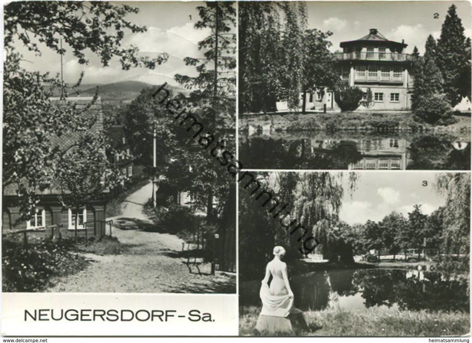 Neugersdorf - Hohe Straße - Volksbad - Foto-AK Grossformat - Verlag Bild Und Heimat Reichenbach Gel.1980 - Ebersbach (Löbau/Zittau)