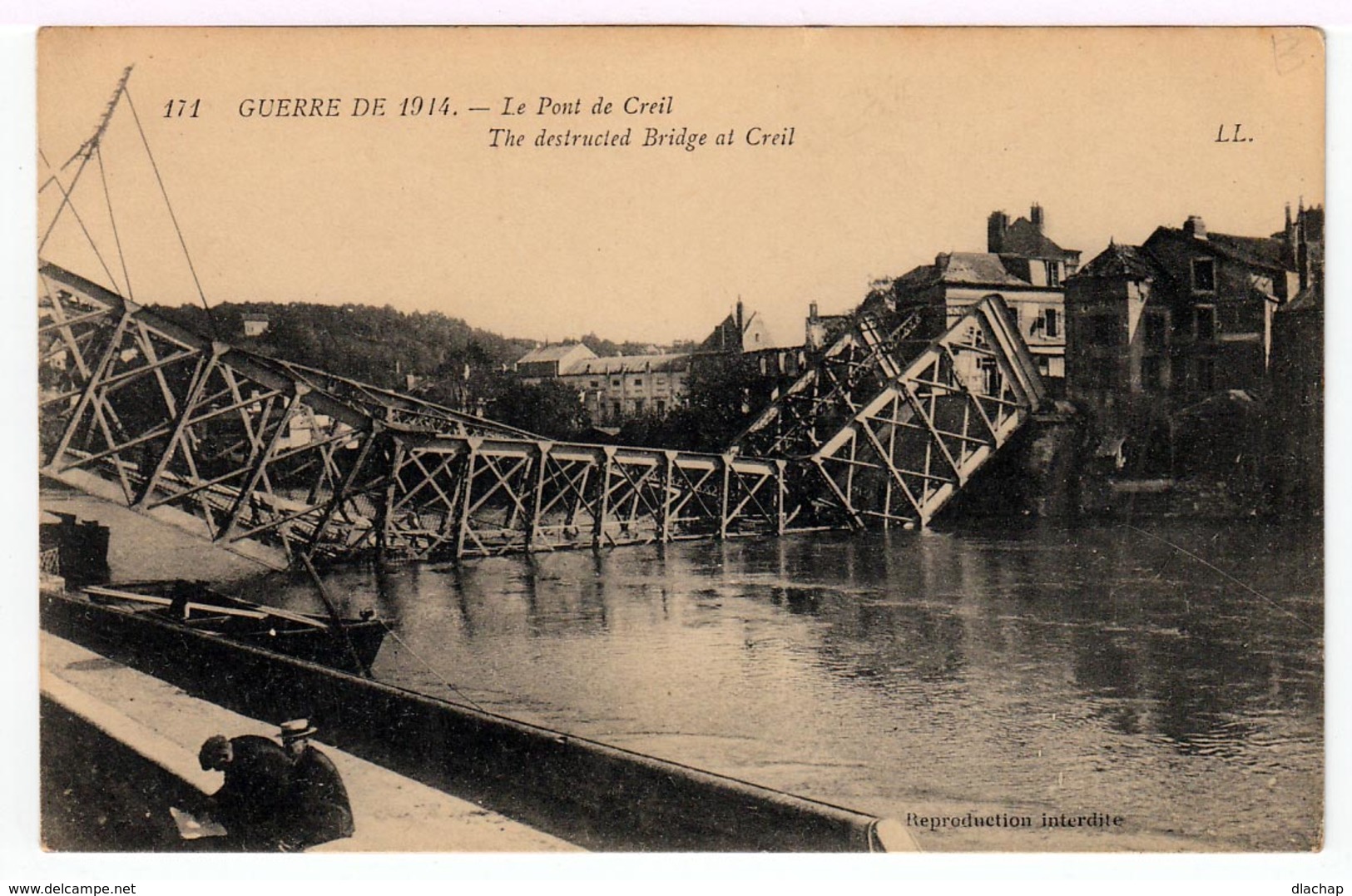 Guerre De 1914. Le Pont De Creil. (1285) - Guerre 1914-18