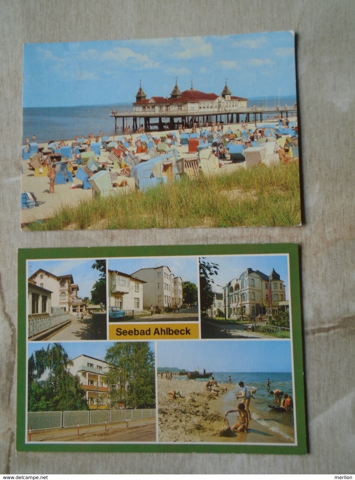 D146935 Seebad AHLBECK  (Kreis Wolgast)   2  Postcards - Wolgast