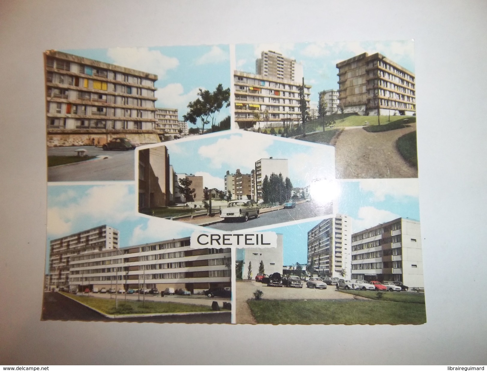 5bhq - CPSM - CRETEIL - Les Groupes D'immeubles " Bleuts " Les Groupes " Pinsons" Et La Rue Viet  - [94] - Val De Marne - Creteil