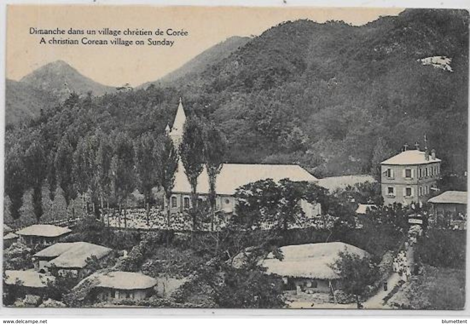 CPA Corée Asie Village Non Circulé - Corée Du Sud