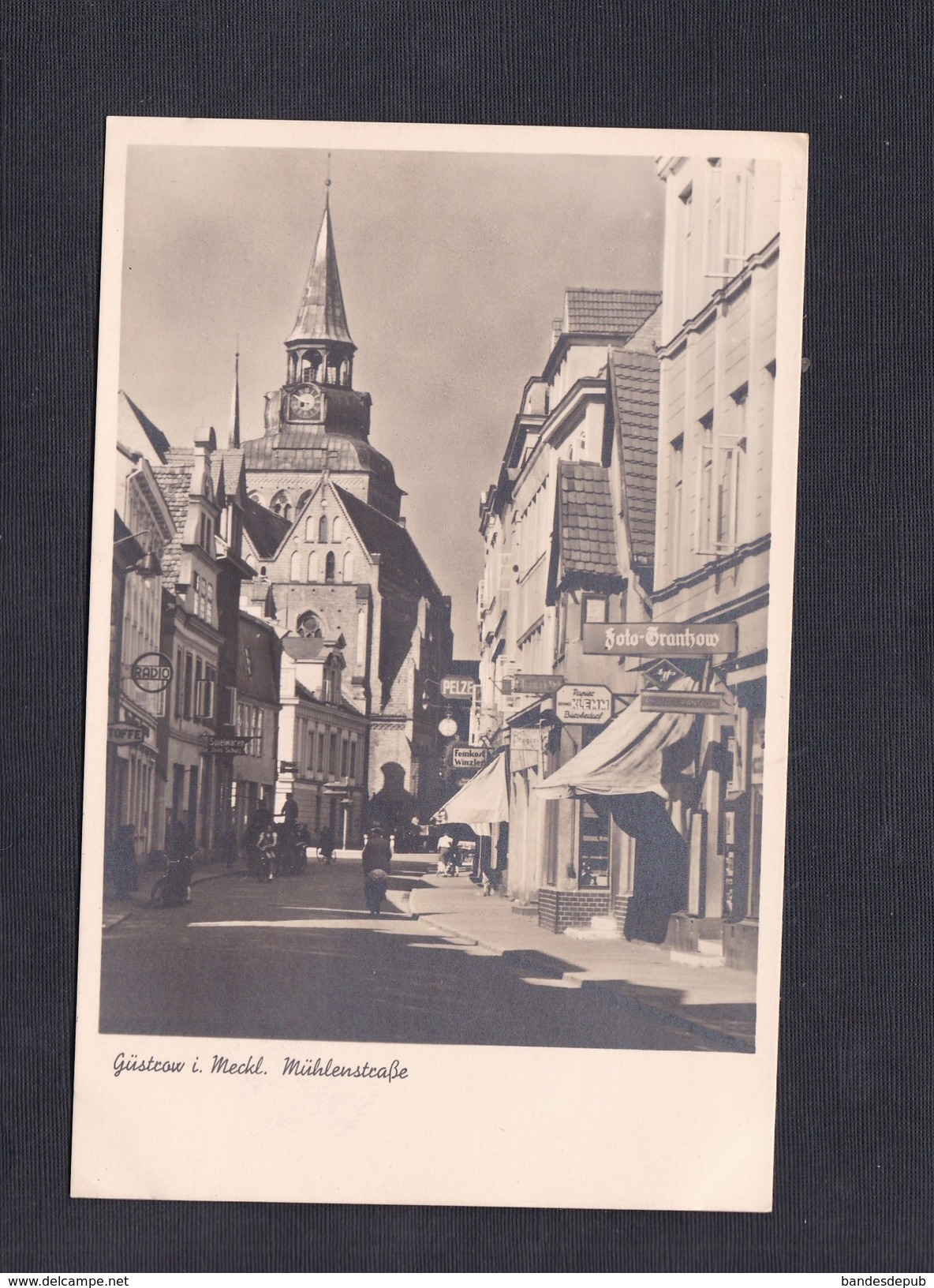 AK Güstrow I. Meckl. - Mühlenstrasse ( écrite Par Un Prisonnier Alsacien Albert Stahl En 1943) - Guestrow